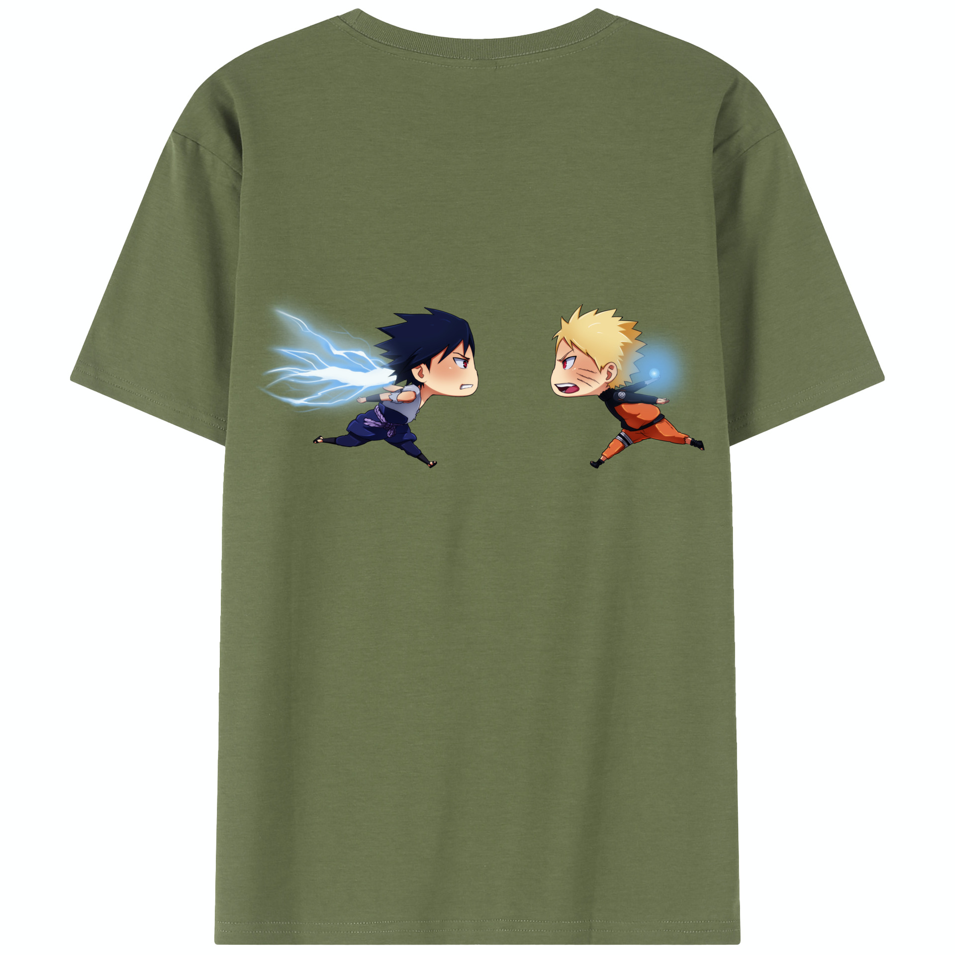 （画像用） NARUTO -ナルト- うずまき ナルト Uzumaki Naruto 綿100％半袖Tシャツ（背面プリント）